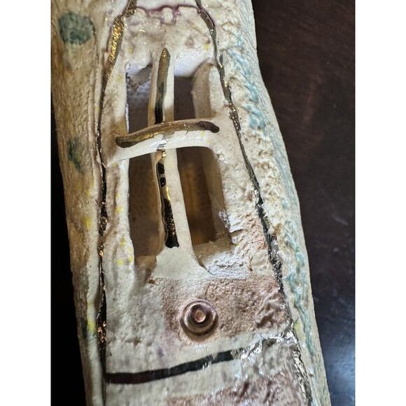 Signed Ceramic Sculpture by Pavlina Rymerova One Of A Kind Fine Art  10” Europe - Picture 7 of 12